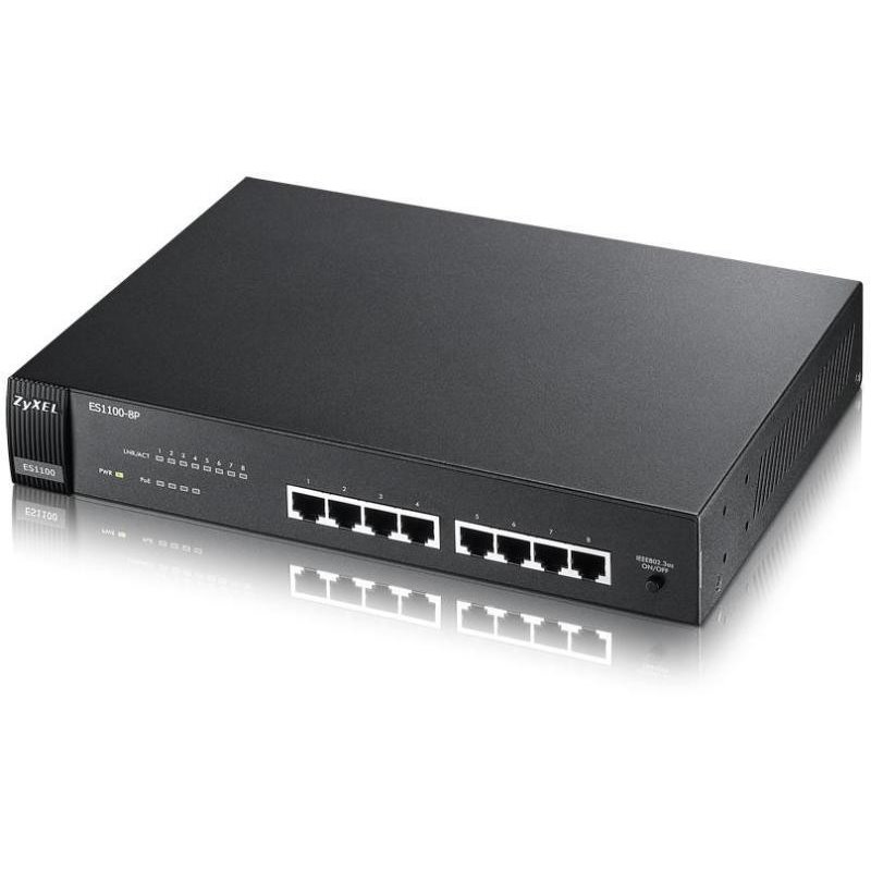 ZYXEL ES1100-8P 8-PORT POE SWITCH ZYXEL ES1100-8P 8-PORT POE SWITCH