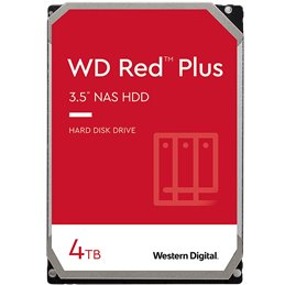 HDD NAS WD Red Plus (3.5'', 4TB, 128MB, 5400 RPM, SATA 6 Gb/s)