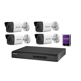KIT IP 4X IPCAMBULLET 1XNVR 1XHDD1TB POE