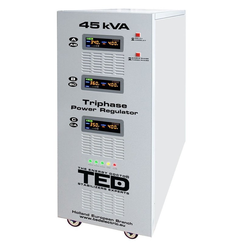 Stabilizator retea maxim 45KVA-SVC cu servomotor trifazat Stabilizator retea maxim 45KVA-SVC cu servomotor trifazat