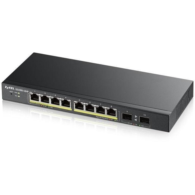ZYXEL GS1100-10HP 10PORT GBE POE SWITCH ZYXEL GS1100-10HP 10PORT GBE POE SWITCH