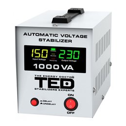 Stabilizator retea maxim 1000VA-AVR LCD 1 iesire schuko