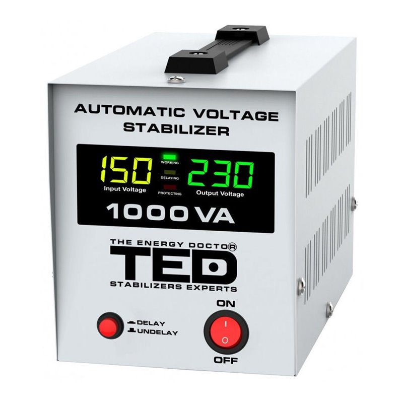 Stabilizator retea maxim 1000VA-AVR LCD 1 iesire schuko Stabilizator retea maxim 1000VA-AVR LCD 1 iesire schuko