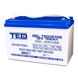 BATERIE GEL TED12102M8 12V 102Ah