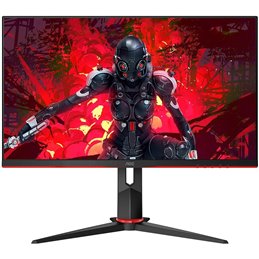 Monitor 23.6'' AOC C24G2U/BK Black-Red VA, 16:9, 1920x1080, 165Hz, 4ms, 250 cd/m2, 3000:1, D-Sub, HDMI*2, DP, USBhub, 2Wx2, vesa