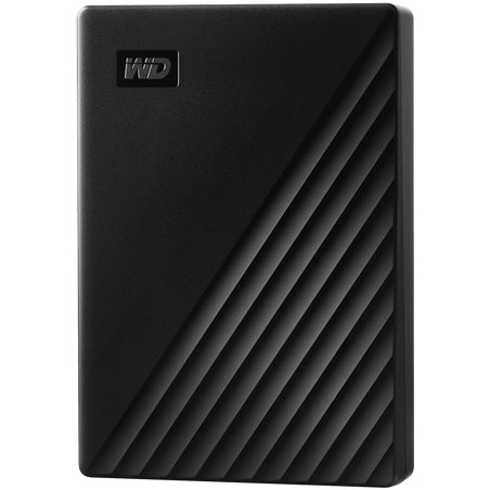 HDD Extern WD My Passport 4TB, 256-bit AES hardware encryption, Backup Software, Slim, USB 3.2 Gen 1 Type-A up to 5 Gb/s, Black