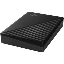 HDD Extern WD My Passport 4TB, 256-bit AES hardware encryption, Backup Software, Slim, USB 3.2 Gen 1 Type-A up to 5 Gb/s, Black