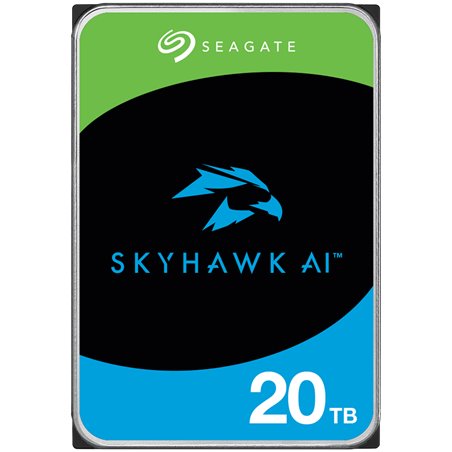 HDD Video Surveillance SEAGATE SkyHawk AI 20TB CMR (3.5", 256MB, SATA 6Gbps, RV Sensors, Rescue Data Recovery Services 3 ani, 55
