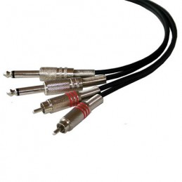 CABLU 2RCA TATA/2JACK 6.35...