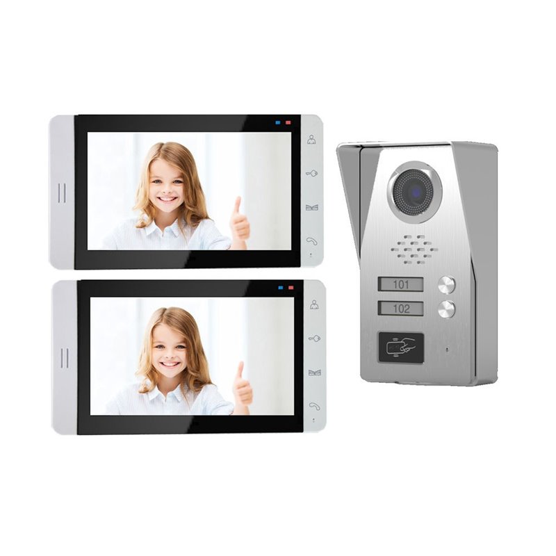 Kit videointerfon color 7" 2 familii Tongwei DP-705 Kit videointerfon color 7" 2 familii Tongwei DP-705