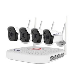 Sistem supraveghere video WiFi 5MP 25M 4 camere Eyecam