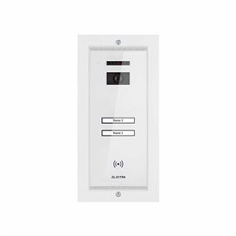 Panou video exterior Electra Smart pentru 2 familii incastrat alb