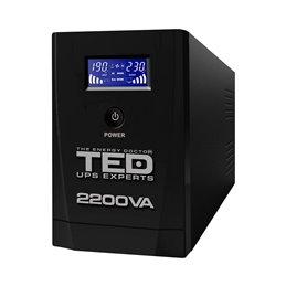 UPS 2200VA 1200W line interactive cu stabilizator 3 iesiri schuko