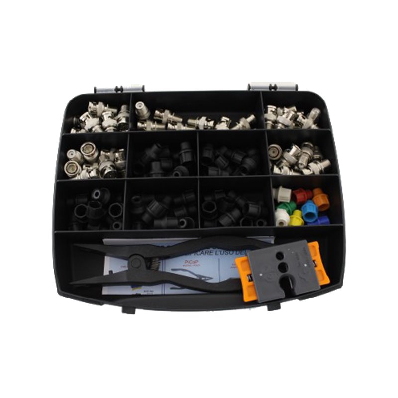 Kit 50 conectori CAP SYSTEM, decapator si cleste sertizare - CAP SYSTEM CAP-KIT2BNC Kit 50 conectori CAP SYSTEM, decapator si cleste sertizare - CAP SYSTEM CAP-KIT2BNC
