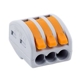 Conector derivatie tip WAGO 3 fire (10 buc.) W-413