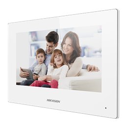 Monitor videointerfon TCP/IP Wireless, Touch Screen TFT LCD 7inch , alb - HIKVISION DS-KH6320-WTE1-W