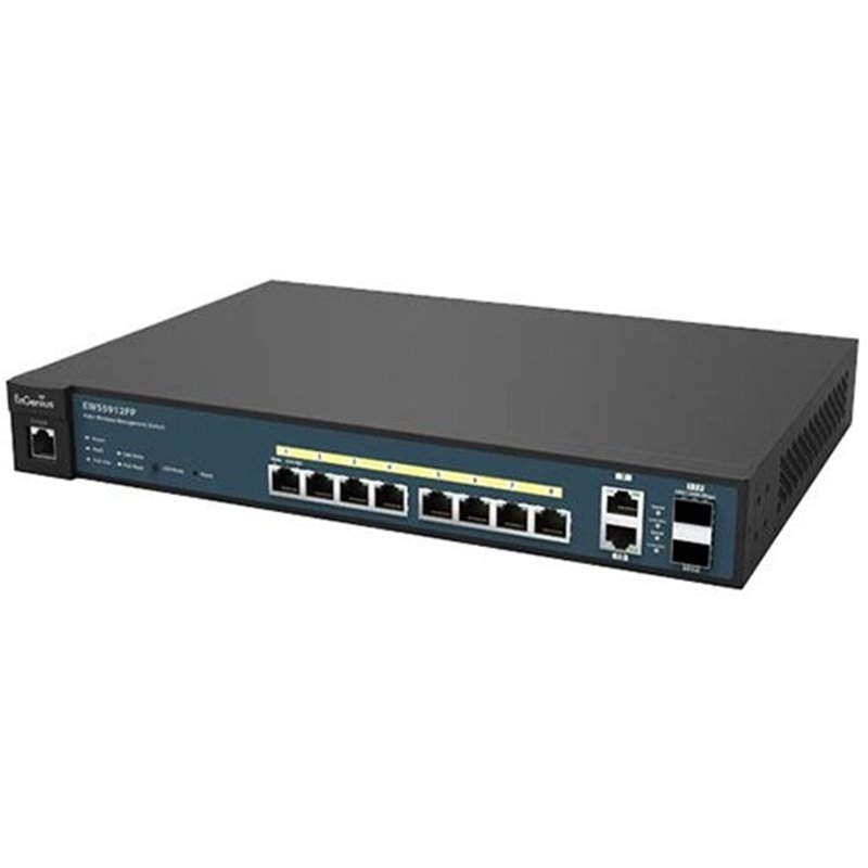 Wireless Management 50AP 8-port GbE PoE.at Switch 130W 2GbE 2SFP L2 13i (Network Switch, Power cord, 19" rack mount kit, rubber Wireless Management 50AP 8-port GbE PoE.at Switch 130W 2GbE 2SFP L2 13i (Network Switch, Power cord, 19" rack mount kit, rubber