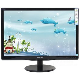 Monitor LED Philips 193V5LSB2/10, V-line, 18.5'' 1366x768@60Hz, 16:9, TN, 5ms, 200nits, Black, 3 Years, VESA100x100/VGA/