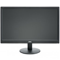AOC Monitor LED E2070SWN (19.5'', TN, 16:9, 1600x900, 5 ms, 600:1, 20M:1, 90/50, 200 cd/m2, VGA, Tilt: -3/+10, VESA) Black