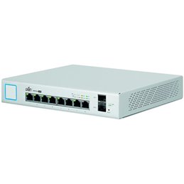 "Ubiquiti 8-Port Fully Managed PoE+ Gigabit Switch with 2 SFP ports,150W Power Supply, EU"