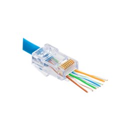 Mufa RJ-45 Cat.5e EZ Pass-Through, 100 buc. RJ45-CAT5-EZ
