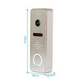 Kit Videointerfon AHD Morningtech 7” HD Slot Card - Negru