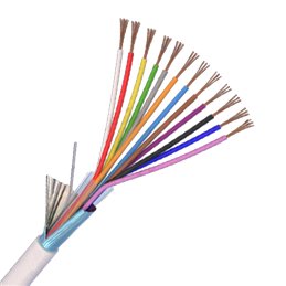 Cablu de alarma 12 fire ecranate, cupru integral, 100m 12CUEF