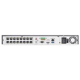 NVR 4K AcuSense 16 canale 12MP, 16 porturi PoE - HIKVISION DS-7616NXI-I2-16P-S