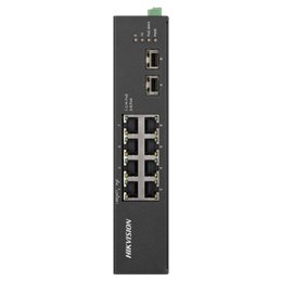 Switch 8 porturi Gigabit PoE, 2 porturi uplink SFP - HIKVISION DS-3T0510HP-E-HS