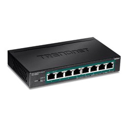 Switch 8 porturi Gigabit PoE+ 64W - TRENDnet TPE-TG82ES