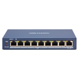 Switch 8 porturi PoE, 1 port uplink RJ45, SMART Management - HIKVISION DS-3E1309P-EI
