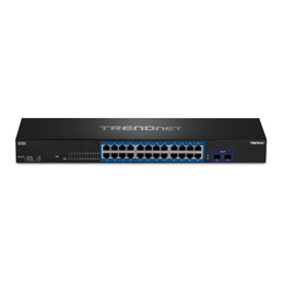 Switch 24 porturi Gigabit, 2 porturi SFP+ 10G - TRENDnet TEG-30262