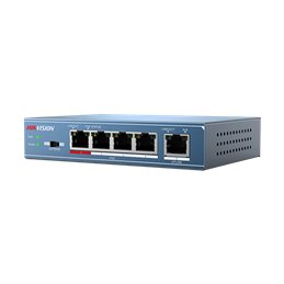 Switch 4 porturi PoE, 1 port uplink- HIKVISION DS-3E0105P-E-M