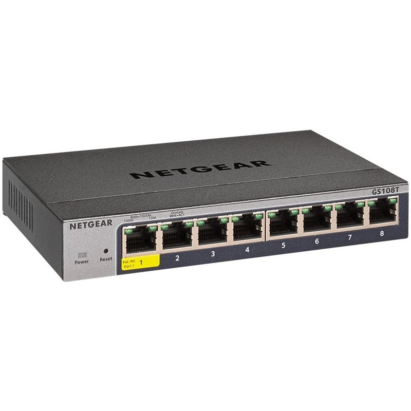 Netgear 8-Port Gigabit Ethernet Smart Managed Pro Switch Netgear 8-Port Gigabit Ethernet Smart Managed Pro Switch