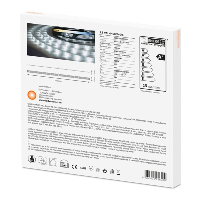 BANDA LED LEDVANCE 1400 4058075296909 BANDA LED LEDVANCE 1400 4058075296909